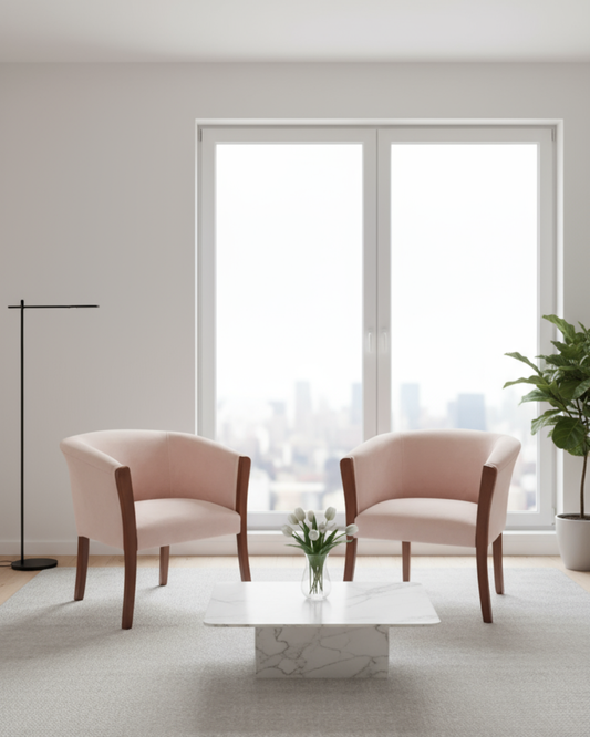 Set poltronas | Felpa palo rosa