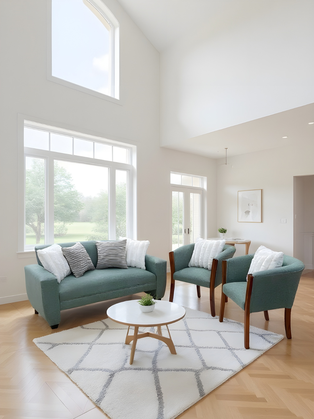 Set Trío Prime pequeño |  Lino verde menta