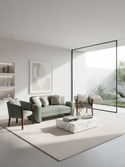 Set Trío Prime pequeño |  Lino verde menta