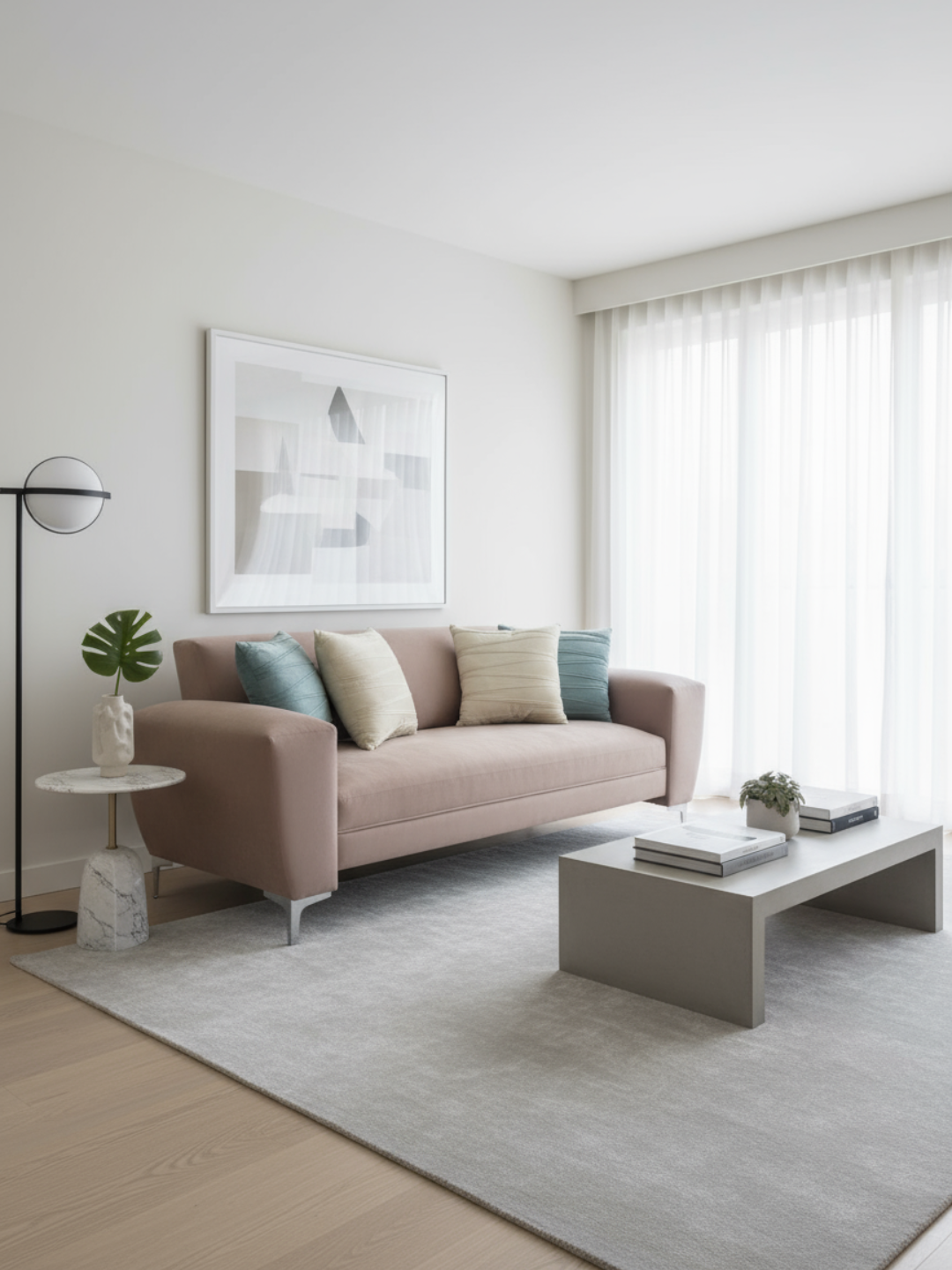 Sofá Vermont Felpa damasco