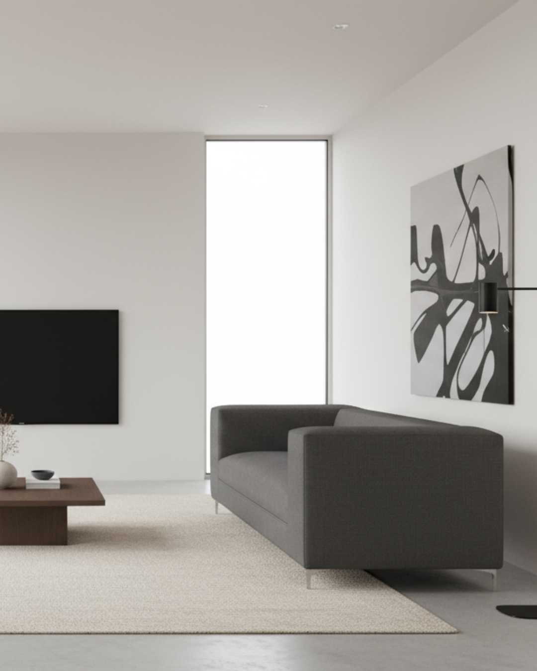 Milano 205 | Lino gris oscuro