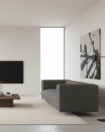 Milano 205 | Lino gris oscuro