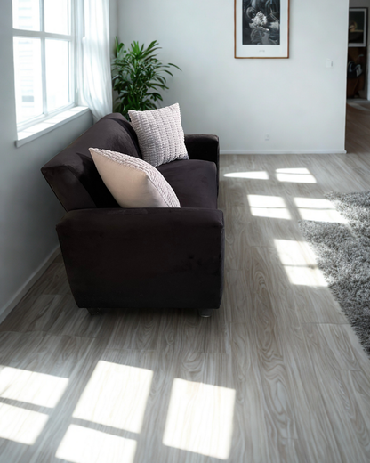 Sofá Sidney 1.50 | Felpa (Terciopelo) negro