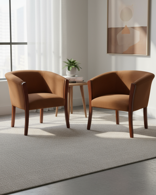 Set poltronas | Felpa camel