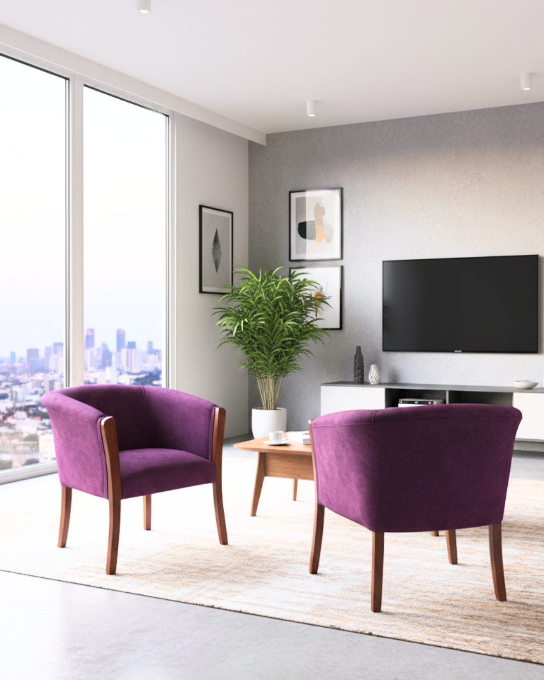 Set poltronas | Felpa Morado