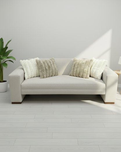 sofá cama Oporto cuadrado 2.00 mts | Lino crudo