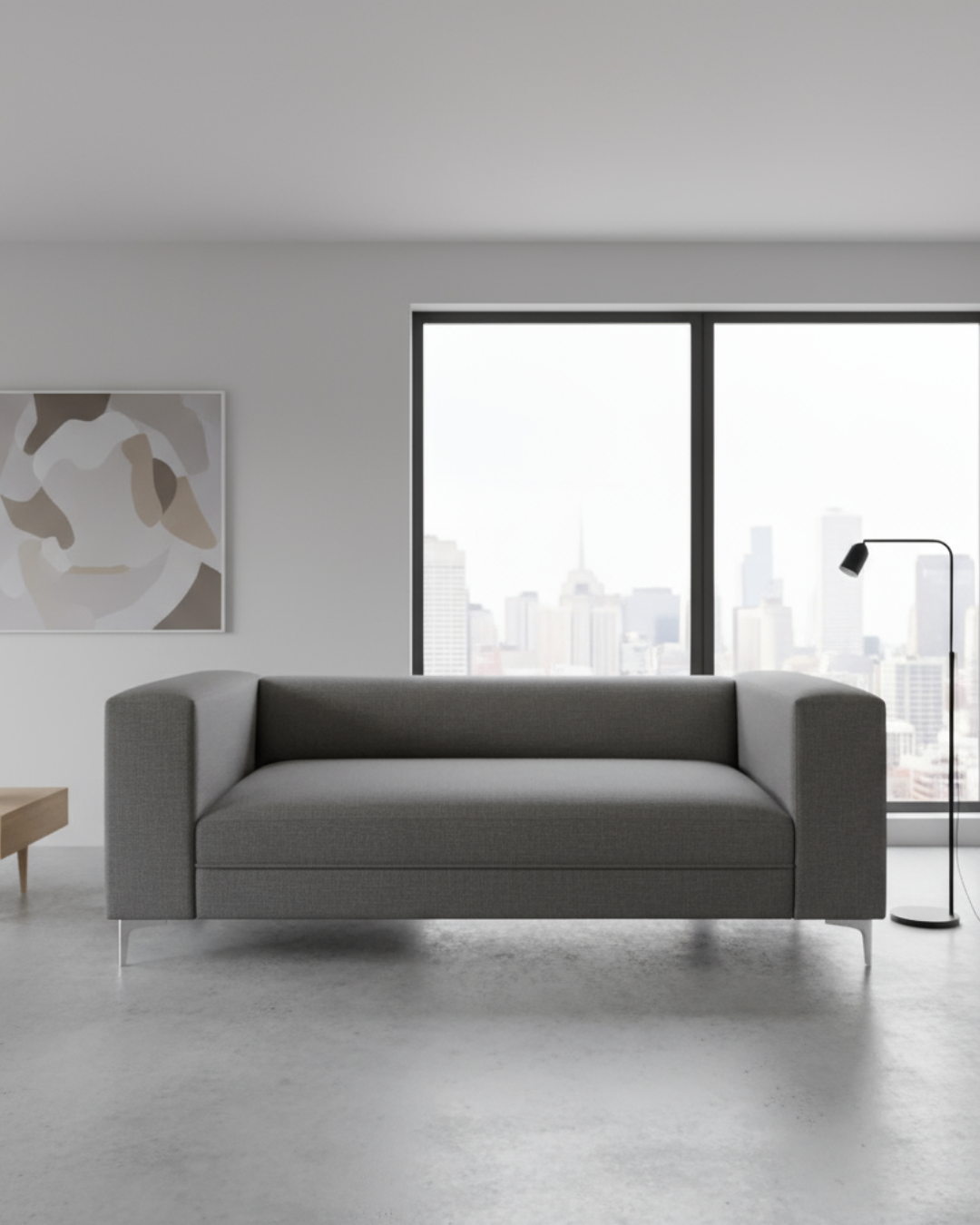 Milano 205 | Lino gris oscuro