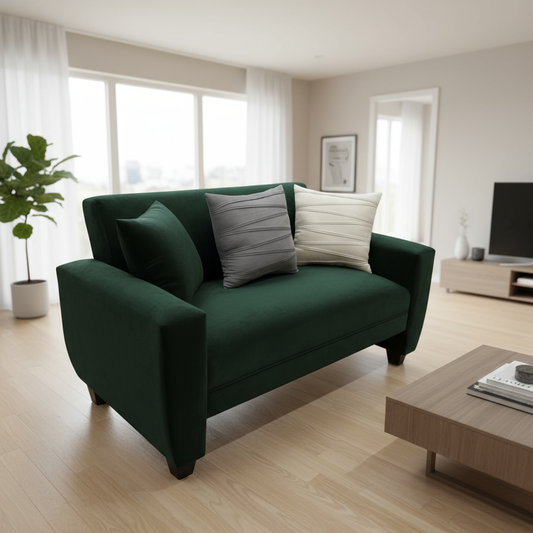 Sofá Sidney 1.50 | Felpa verde oscuro